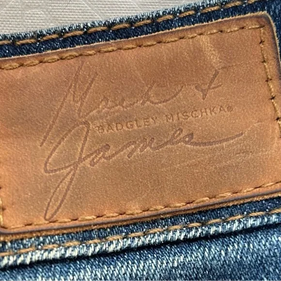 Badgley Mischka vintage Y2K blue jeans mid rise skinny size 29 - Picture 6 of 7